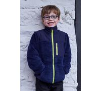 Mountain Warehouse Kids Cosy Sherpa Fleece - Warm & Cosy, Lightweight Sweatshirt with Front Pockets, Boys & Girls - Spring Summer, Outdoors, Holiday & Walking Navy Kids Size 7-8 Years