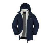Mountain Warehouse Kids Creek 3 in 1 Waterproof Jacket - Navy - 11-12 Years - Navy