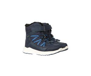 Mountain Warehouse Kids Denver Adaptive Waterproof Snow Boots - Navy - 6 UK Child - Navy