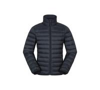 Mountain Warehouse Featherweight Kids Down Jacket - Downproof lining, Zipped pockets, Down filling, Boys & Girls - Best for Autumn Winter, Outdoors, Travelling & Hiking Jet Black Kids Size 7-8 Years
