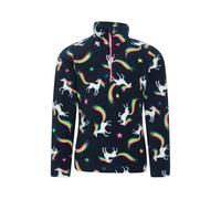 Mountain Warehouse Kids Endeavour Unicorn Half Zip Fleece Top - Blue - 9-10 Years - Blue - 100% Polyester