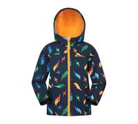 Mountain Warehouse Kids Exodus Printed Water Resistant Soft Shell Jacket - Bright Yellow - 7-8 Years - Bright Yellow - 100% Mixed