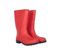 Mountain Warehouse Kids Flat Wellies - Rubber Boots with Durable Sole, PVC Rain Boots, Soft Fabric Lining - for School, Hiking and Outdoor, red, 29 EU
