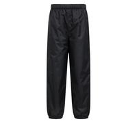 Mountain Warehouse Kids Fleece Lined Waterproof Trousers - Black - 2-3 Years - Black - 100% Polyester