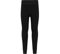 Mountain Warehouse Essential Youth Leggings - Breathable Kids Leggings, Quick Wicking, Heat Retention - Fleece Lined, Extra Comfort - Great As A Base Layer Black S - M
