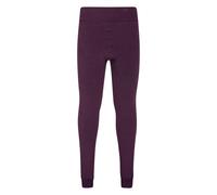 Mountain Warehouse Kids Fluffy Fleece Lined Leggings - Purple - M-L - Purple - 67% Polyester/28% Viscose/5% Elastane