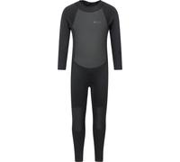 Mountain Warehouse Kids Full Wetsuit - 2mm Thickness, UPF50+, Neoprene Children's Wetsuit, Flat Seams, Easy Glide Zip Swimming Wetsuit - Spring Summer Black Kids Size 9-10 Years