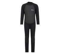 Mountain Warehouse Kids Full Wetsuit - 2.5mm Thickness, UPF50+ Sun Protection, Neoprene Children's Wetsuit, Flat Seams & Easy Glide Zip Swimming Wetsuit Black 3-4 Years