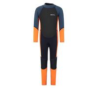 Mountain Warehouse Kids Full Wetsuit - 2.5mm Thickness, UPF50+ Sun Protection, Neoprene Children's Wetsuit, Flat Seams & Easy Glide Zip Swimming Wetsuit Bright Orange 5-6 Years