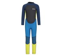 Mountain Warehouse Kids Full Wetsuit - 2.5mm Thickness, UPF50+ Sun Protection, Neoprene Children's Wetsuit, Flat Seams & Easy Glide Zip Swimming Wetsuit Bright Blue 9-10 Years