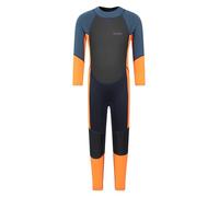 Mountain Warehouse Kids Full Wetsuit - 2mm Thickness, UPF50+, Neoprene Children's Wetsuit, Flat Seams, Easy Glide Zip Swimming Wetsuit - Spring Summer Bright Orange Kids Size 5-6 Years