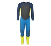 Mountain Warehouse Kids Full Wetsuit - 2mm Thickness, UPF50+, Neoprene Children's Wetsuit, Flat Seams, Easy Glide Zip Swimming Wetsuit - Spring Summer Bright Blue Teen Size 13 Years
