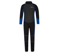 Mountain Warehouse Kids Full Wetsuit - 2mm Thickness, UPF50+ Sun Protection, Neoprene Children's Wetsuit, Flat Seams & Easy Glide Zip Swimming Wetsuit Charcoal Kids Size 11-12 Years