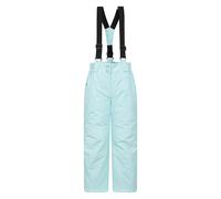 Mountain Warehouse Honey Kids Snow Pants - Snowproof Childrens Trousers, Water Resistant Rain Pants with Zipped Pockets - for Sports, Skiing Holidays, Snowboarding Light Teal Kids Size 3-4 Years