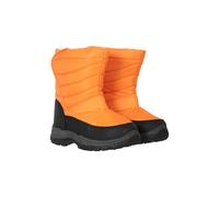 Mountain Warehouse Caribou Junior Kids Snow Boots - Snowproof, Fleece Lining, Warm, Insulated, High Traction Sole - Ideal For Orange Kids Shoe Size 10