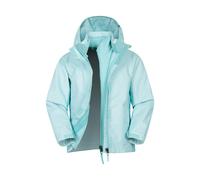 Mountain Warehouse Kids Lightning II 3 in 1 Waterproof Jacket - Teal - 5-6 Years - Teal