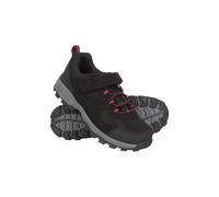 Mountain Warehouse McLeod Kids Outdoor Walking Shoes - Water-Resistant Quick Dry Breathable Plimsoles with EVA Footbed - Spring Summer Walking, Hiking, Outdoors Black Junior Shoe Size 5