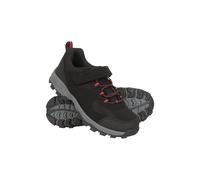 Mountain Warehouse McLeod Kids Outdoor Walking Shoes - Water-Resistant Quick Dry Breathable Plimsoles with EVA Footbed - Spring Summer Walking, Hiking, Outdoors Black Kids Shoe Size 10