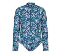 Mountain Warehouse Kids Mira Palm Leaf Rash Guard - Dark Teal - 13 Years - Dark Teal