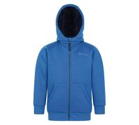 Mountain Warehouse Kids Nordic II Full Zip Hoodie - Blue - 7-8 Years - Blue - 100% Polyester