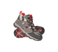 Mountain Warehouse Oscar Kids Walking Boots - Suede Footwear with Sturdy Grip, Padded Ankles & Strong Outsole - For Spring Summer Travelling, Hiking, Camping Camouflage Kids Shoe Size 12