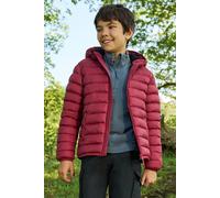 Mountain Warehouse Seasons Fur-Lined Kids Padded Jacket - Lightweight, Warm & Water-resistant Puffer Coat, Boys & Girls - For Autumn Winter, School & Outdoors Rust Kids Size 5-6 Years