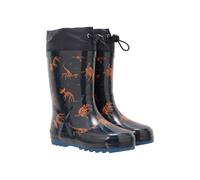 Mountain Warehouse Pattern Winter Junior Wellies - Lightweight Rain Shoes, Easy Clean Kids Wellington Boots, Rubber Outsole - Childrens Footwear for Walking Light Teal Toddler Shoe Size 7