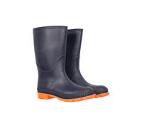 Mountain Warehouse Plain Kids Wellies - Boys & Girls Waterproof Wellington Boots - Outdoors Burnt Orange Junior Shoe Size 5