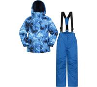 Mountain Warehouse Kids Printed Ski Jacket & Pant Set - Blue