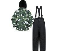 Mountain Warehouse Kids Printed Ski Jacket & Pant Set - Green