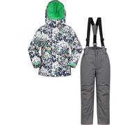 Mountain Warehouse Kids Printed Ski Jacket & Pant Set - Grey