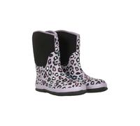 Mountain Warehouse Kids Puddle Leopard Print Mucker Boots - Lilac - 13 UK Child - Lilac