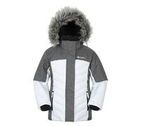 Mountain Warehouse Kids Pyrenees Padded Ski Jacket - White - 9-10 Years - White - 100% Polyester