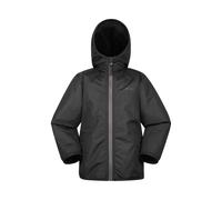 Mountain Warehouse Kids Robin Borg Lined Water Resistant Jacket - Black - 2-3 Years - Black - 100% Polyester