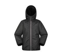 Mountain Warehouse Kids Robin Borg Lined Water Resistant Jacket - Black - 2-3 Years - Black
