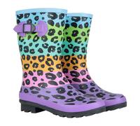 Mountain Warehouse Kids Rubber Mid Calf Wellington Boots - Bright Blue - 3 UK - Bright Blue