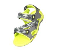 Mountain Warehouse Kids Seaside Camo Sandals - Grey - 1 UK - Grey - 100% Synthetic