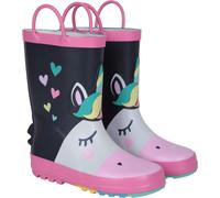 Mountain Warehouse Kids Short Character Handle Wellies Unisex Waterproof Boots