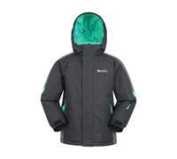 Mountain Warehouse Raptor Kids Ski Jacket - Snowproof, Fleece Lined Snow Coat with Hood - Boys and Girls Winter Warm Skiing, Snowboarding & Outdoors Forged Iron Grey Kids Size 2-3 Years