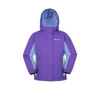 Mountain Warehouse Honey Kids Ski Jacket - Snowproof, Fleece Lined Snow Coat with Hood - Boys and Girls Winter Warm Skiing, Snowboarding & Outdoors Purple 5-6 Years