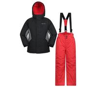Mountain Warehouse Kids Ski Jacket & Trousers Set Jet Blac 3-4y