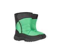 Mountain Warehouse Caribou Single Stripe Kids Snow Boots - Snowproof Shoes, Insulated Walking Boots, Warm, Sherpa Fleece Lining, High Traction Sole - For Green Kids Shoe Size 10