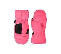 Mountain Warehouse Kids Snow Mittens - Snow Proof Ski Gloves, Adjustable Cuffs, Fleece Lined - For Autumn Winter & Outdoors Dark Pink M