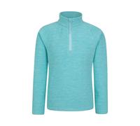 Mountain Warehouse Kids Snowdonia Half Zip Fleece Top - Turquoise - 11-12 Years - Turquoise - 100% Polyester