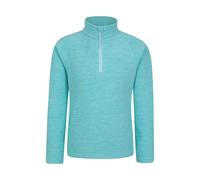 Mountain Warehouse Kids Snowdonia Half Zip Fleece Top - Turquoise - Turquoise - 5-6 Years
