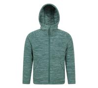Mountain Warehouse Kids Snowdonia II Full Zip Hoodie - Dark Khaki - 9-10 Years - Dark Khaki - 100% Polyester