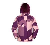 Mountain Warehouse Kids Snowdrop Watercolour Ski Jacket - Berry - 11-12 Years - Berry - 100% Polyester