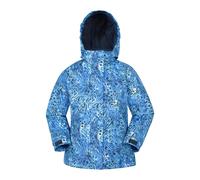 Mountain Warehouse Kids Snowdrop Watercolour Ski Jacket - Blue - 9-10 Years - Blue - 100% Polyester
