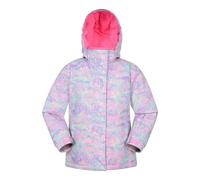 Mountain Warehouse Kids Snowdrop Watercolour Ski Jacket - Pale Blue - 9-10 Years - Pale Blue - 100% Polyester