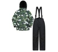 Mountain Warehouse Kids Printed Ski Jacket & Pant Set - Green